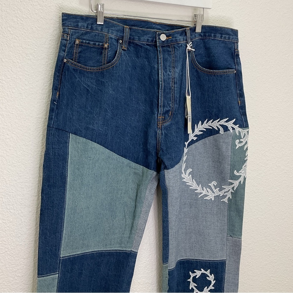 PLUS NWT MNML Patchwork Style Jeans - Picture 2 of 6